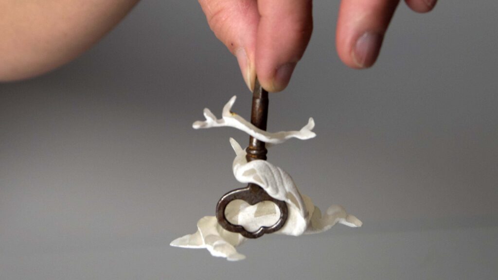 3d print and found object sculpture by Alicia Jones.